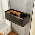 thumbnail image 1 of Tgbvmt Magnetic Refrigerator Storage Box No-Punch Metal Shelf Space-Saving Ventilated Design Durable for Kitchen Fridge Side Door Food Condiments Snacks Home Organization Hanging Bag, 1 of 6