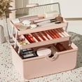thumbnail image 1 of Tgbvmt Makeup Storage Box Large Capacity Transparent Desktop Organizer Portable Case Spacious Drawer Storage Jewelry Medicine Holder Vanity Table Decor Travel Beauty Essentials Long Tail Keywords, 1 of 9