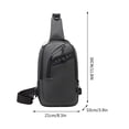 thumbnail image 1 of Tgbvmt Men’s Chest Bag Casual Shoulder Crossbody Bag USB Charging Port Large Capacity Backpack for Travel Work Outdoor Sports with Comfortable Breathable Back Design for Easy All-Day Use, 1 of 8