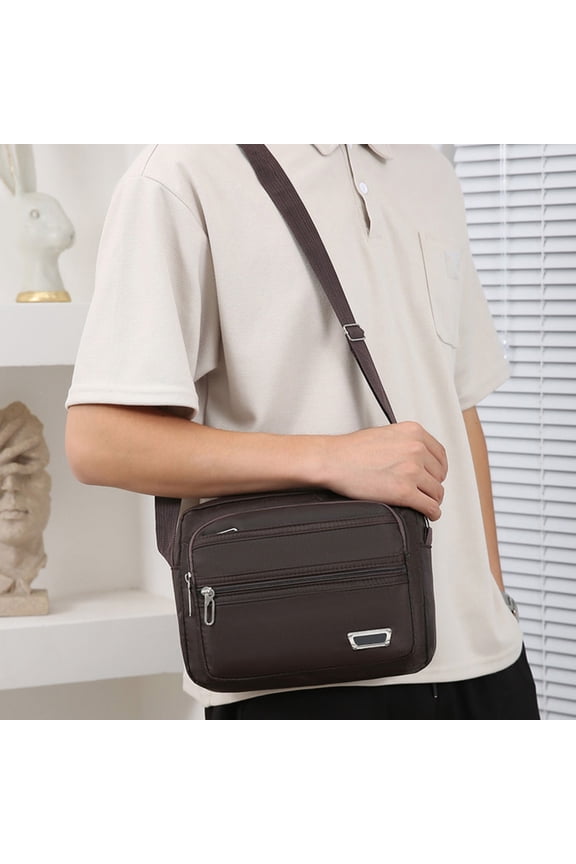 Men's Crossbody Chest Bag Rucksack Shoulder Backpack for Travel Sports Outdoor Activities with Adjustable Strap, Multiple Storage Compartments, Practical Lightweight Design for Work Commute