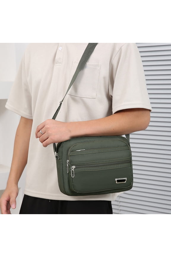 Men's Crossbody Chest Bag Rucksack Shoulder Backpack for Travel Sports Outdoor Activities with Adjustable Strap, Multiple Storage Compartments, Practical Lightweight Design for Work Commute