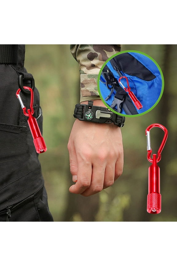 Mini Keychain Flashlight Waterproof IPX4 Aluminum Alloy Portable Strong Light Rotary Switch for Outdoor Hiking Camping Home Emergency Daily Use Compact Keychain Lighting Tool