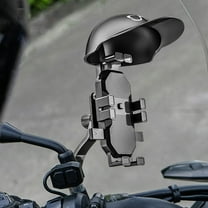 Tgbvmt Motorcycle Phone Holder, Helmet Rain Shield Mount, Waterproof Navigation Frame for Motorcycle, Octodontic Fixed Design, Secure Phone Mount for Safe Riding, Easy Installation