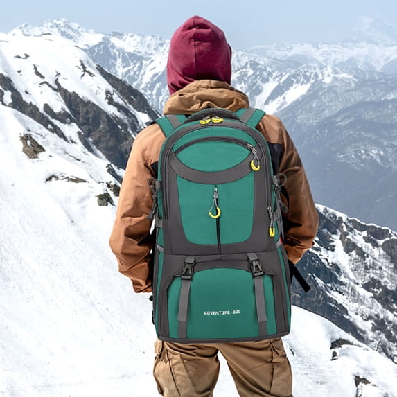 Tgbvmt Multi-Functional Mountaineering Backpack, Lightweight Waterproof Hiking Backpack, Comfortable Breathable Design for Outdoor Adventures, 50L Large Capacity, Ideal for Camping and Travel