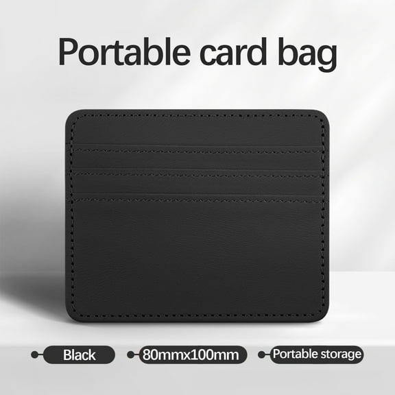 Tgbvmt Multi Slot Leather RFID Blocking Card Wallet Large Capacity Stylish Leather Case Multiple Card Slots Compact Design Scratch Resistant Travel Essential Organizer for Bank ID Membership Cards