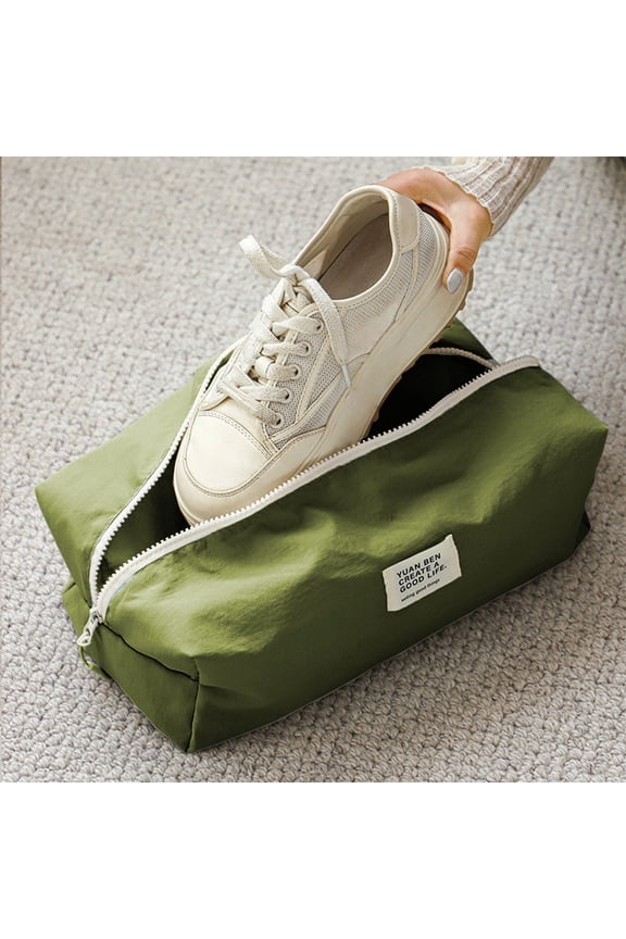 Multifunctional Shoe Storage Hanging Bag 12.6 Inches Dampproof Zipper Boot Protection Bag Travel Storage Organizer For Shoes Toiletries Laundry Gym Package Home Travel Camping Decor Organizers