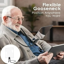 Tgbvmt Neck Magnifier Reading Glass Hands Free Large Screen LED Light Foldable Adjustable Gooseneck Magnifier for Sewing Repair Craft Elderly Reading Portable Clear Lens Vision Aid Tool