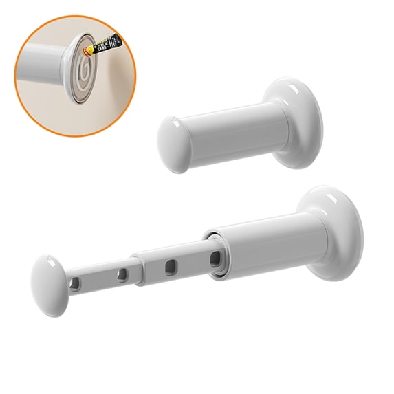 Tgbvmt No-Drill Telescopic Clothesline Pole Wall Mounted Balcony Hanging Rack Retractable Multifunctional Drying Rod for Hotel Travel Outdoor Home Space-Saving Laundry Drying Rack