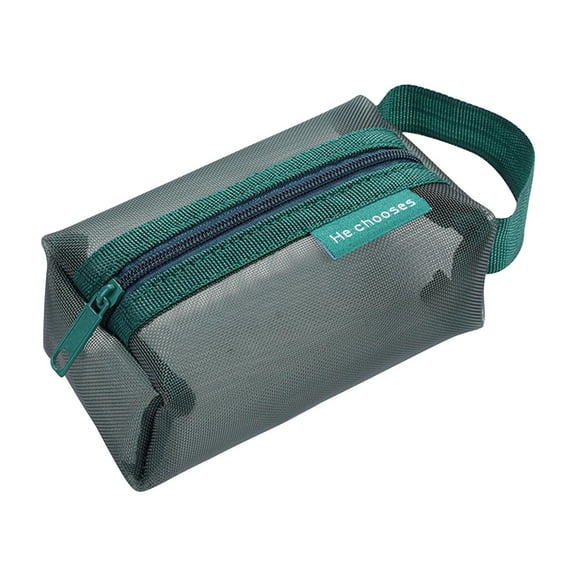 Tgbvmt Nylon Mesh Wallet, Large Capacity Transparent Key, Card, and Money Bag, Versatile Storage Solution for Stationery, Cosmetics, and Toiletries, Lightweight and Portable Design for Everyday Use