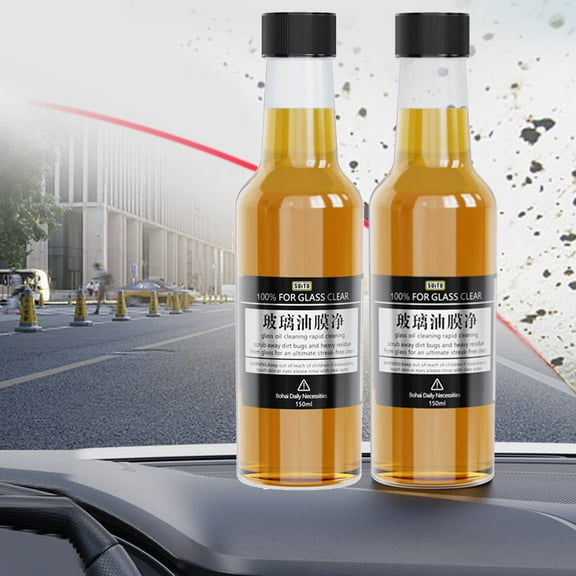 Tgbvmt Oil Film Remover for Car Windshield, Glass Oil Film Cleaner, 150ml for Quick Oil Removal, Stubborn Stains and Oxidation Layer Decomposition, Improves Clarity and Visibility for Safe Driving