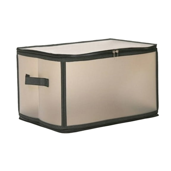Tgbvmt PP Plastic Storage Box, Foldable Transparent Clothing Organizer Set, High Capacity Clothes Sorting Bag with Double Zipper Closure, Space-Saving for Wardrobe, Closet, and Storage Rooms