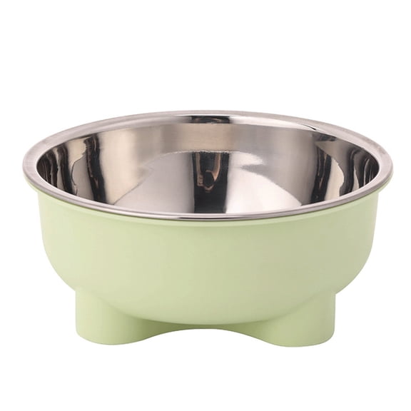 Tgbvmt Personalised Stainless Steel Pet Bowl Non Slip Silicone Base Easy Clean Hygienic Durable Construction Versatile Feeding for Cats Dogs Puppies Indoor Home Mealtime Pet Tableware Decor