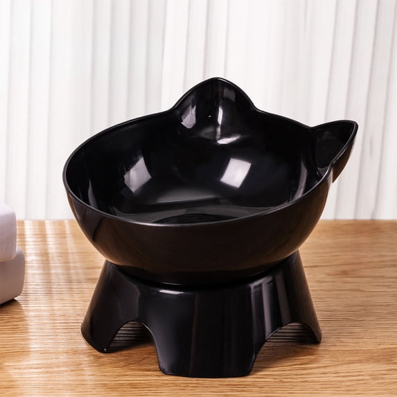 Tgbvmt Pet Neck Support Slanted Bowl 4.72In 15° Inclined Anti Choking Non Slip Anti Tip Removable Easy Clean for Flat Face Cats Small Medium Dogs Indoor Feeding Drinking Pet Bowl Decor