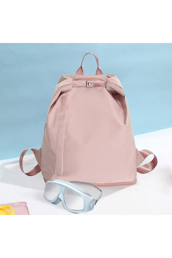 Portable Backpack Dry Wet Separation Sports Fitness Swimsuit Storage Bag Waterproof Beach Gym Travel Backpack with Multiple Compartments Front Shoe Bag Lightweight Organizer for Swim Outdoor