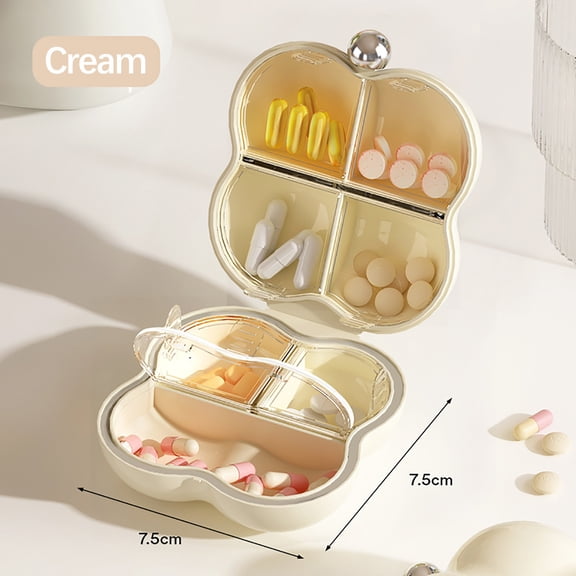 Tgbvmt Portable Household Divider Box for Travel Business Mini Small Storage Case with Secure Lids Ideal for Organizing Pills Jewelry Small Accessories Other Essentials Compact Design Easy Carrying
