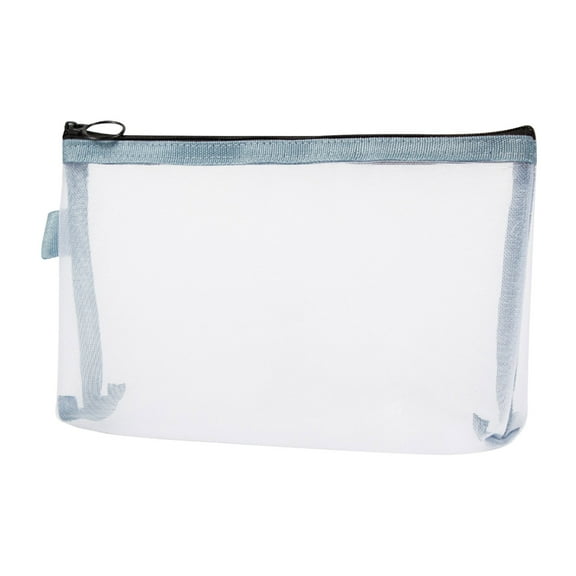 Tgbvmt Portable Transparent Mesh Cosmetic Bag Mini Storage Pouch Waterproof Breathable See-Through Easy Access for Travel Business Trips Daily Commute Dormitory Office Small Items Organizer