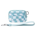 thumbnail image 1 of Tgbvmt Portable Waterproof Wristlet Pouch with Clear Card Slot - Plaid Series, Stylish Plaid Design, Secure Storage for ID Credit Cards and Essentials, Convenient Wrist Strap for Hands-Free Carrying, 1 of 5