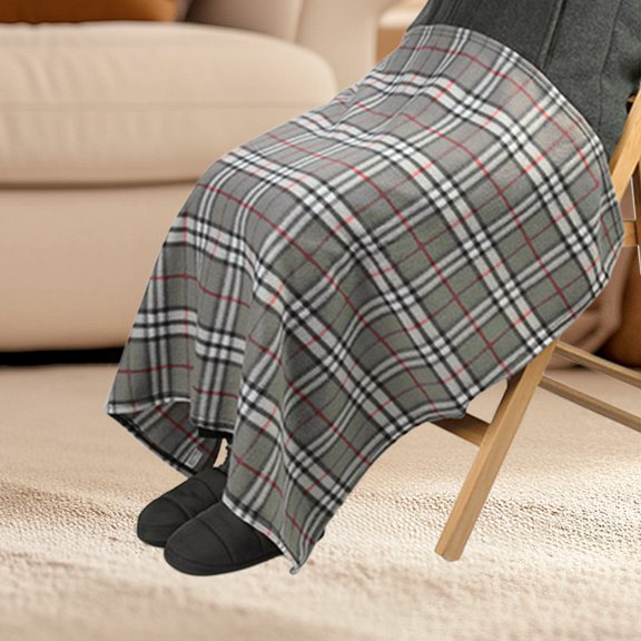 Tgbvmt Printed Lattice Fleece Blanket 59.05x39.37in Soft, Cozy Double-Sided Throw for Home Office Travel Comfortable, Easy-Clean Fleece for All Seasons, Perfect for Living Room Bedroom Holiday Decor