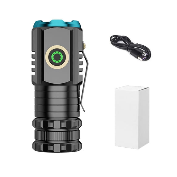 Tgbvmt Rechargeable LED Mini Flashlight 2000 Lumens 3 P35 Bulbs Magnetic Tail Hands-Free Multi-Modes USB-C Charging Pen Clip for Outdoor Camping Hiking Reading Emergency Home Blackouts Portable Light