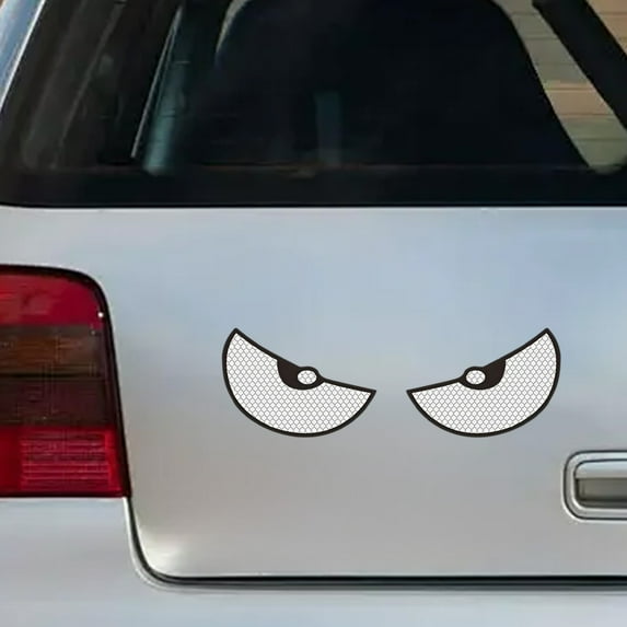 Tgbvmt Reflective Car Stickers Devil's Eye Two-Piece Set for Car Window Personalization Eye-Catching Design for Nighttime Visibility and Enhanced Safety on the Road with Unique Style and Appeal
