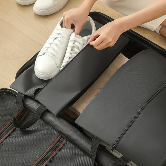 Tgbvmt Shoe Bag Organizer, Breathable Travel Shoe Storage Cover, Hangable Luggage Organizer, Fits Various Shoe Sizes, Waterproof Oxford Cloth, Durable, Convenient for Travel and Storage