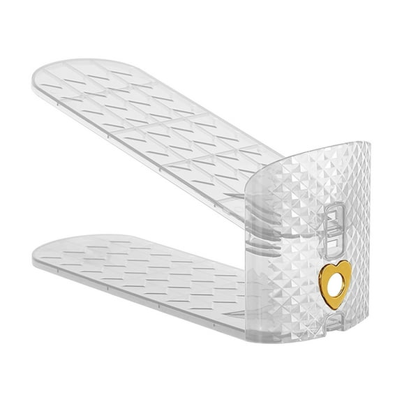 Tgbvmt Shoe Slot Organizer, Double Layer Space-Saving Rack for High Heels, Sneakers, Sandals, Non-Slip Design for Better Grip, Compact Shoe Storage Solution for Home, Closet, and Bedroom