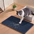 thumbnail image 1 of Tgbvmt Silicone Cat Litter Collection Mat 37x22cm 15x9In Washable Spatter Proof Waterproof Raised Dots Litter Control Fast Drying Easy Clean Mat For Cat Litter Box Floor Protection Decor Favors, 1 of 6