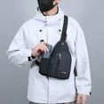 thumbnail image 1 of Tgbvmt Small Sling Crossbody Bag Water-Resistant Travel Shoulder Purse with Earphone Hole Adjustable Strap Suitable for Men Women Compact Versatile Everyday Bag for Outdoor Activities, 1 of 8