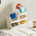 thumbnail image 1 of Tgbvmt Stackable Home Desktop Storage Basket Office Storage Plastic Box Space Saving Multifunctional Organizer with Slanting Opening for Small Items Toiletries Cables and More, 1 of 6