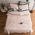 thumbnail image 1 of Tgbvmt Summer Air Conditioning Quilt 59x78.7in Solid Color Cool Double Quilt Soft Breathable Water-Washed Fabric Quilt Fade-Resistant, Thin Refreshing Quilt for Bedroom Bedding Housewarming Decor, 1 of 4