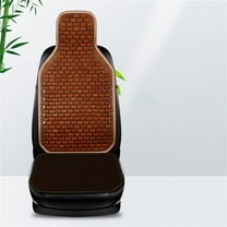 Tgbvmt Summer Wooden Car Backrest Cushion Breathable Seat Massage Beads, Comfortable Ventilated Wooden Bead Cover Reduces Pressure Circulation Cooling for Office Car Truck Daily Travel Holiday Use