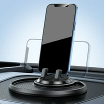 Tgbvmt Swivel Car Mobile Phone Bracket Non-Slip Storage Dashboard Navigation Stand Rotatable 360° Adjustable Car Accessory Suitable for Mobile Phones GPS Devices Convenient Stable