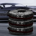 thumbnail image 1 of Tgbvmt Tire Cover Automobile Spare Tire Cover Snow Tire Storage Bag Wheel Protection Waterproof and Powder-Proof Tire Cover with Adjustable Buckle and Tool Bag for Secure Storage and Transportation, 1 of 8