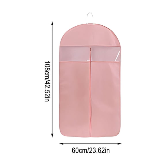Tgbvmt Transparent Plastic Clothing Cover Dust-Proof Waterproof Zipper Closure Space-Saving Durable Breathable Multipurpose for Coats Suits Dresses Wardrobe Home Garment Storage Bag