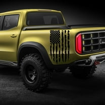 Tgbvmt Truck Rear Gear Flag Striation Head Car Body Stickers, High-Precision Carving, Weather and Waterproof, Easy Installation, for Custom Car Decoration and Personalized Vehicle Styling