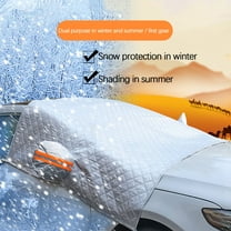 Tgbvmt Vehicle Mounted Winter Snow Proof Car Cover Windshield Protector Cover for SUVs and Sedans Easy Installation with Anti-Theft Panels and All-Season Protection 130x160cm Size for Winter Use