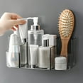 thumbnail image 1 of Tgbvmt Wall Mounted Clear Cosmetic Storage Box Vanity Organizer Makeup Shelf Lipstick Brush Holder Bathroom Washstand Shelving Wall Hanging Beauty Essentials Storage Organizer Home Vanity Solution, 1 of 6