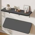 thumbnail image 1 of Tgbvmt Wall Mounted Foldable Shelves,Adjustable Wooden Storage Shelf with Iron Frame Space-Saving Bathroom Kitchen Living Room Office Storage Organizer Easy Installation with No-Nail Adhesive Screws, 1 of 6