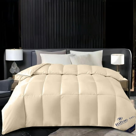 Tgbvmt White Down Duvet Quilt, Premium Thickened Winter Bedding, Warm & Lightweight for Fall, Spring, Soft Breathable for Bedroom, Hotel, Cozy Comfort for All Seasons, Perfect for Holiday Gifting