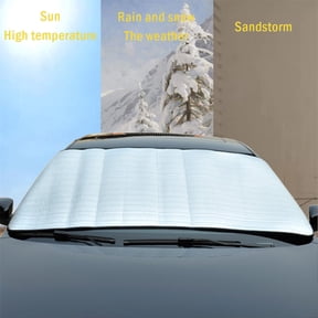 Tgbvmt Windshield Snow Cover Protector, All-Weather Ice and Snow Remover, Thermal Shield for Winter, UV Protection, Easy Install for Cars, Anti-Theft Design, Ideal for Cold Weather