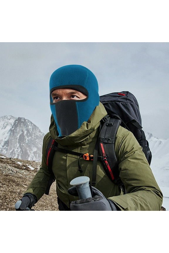 Winter Outdoor Warm Riding Mask Face Neck Mouth Protection Fleece Hood Thermal Insulated Windproof for Skiing Snowboarding Cycling Hiking Running Outdoor Sports Cold Weather Essential