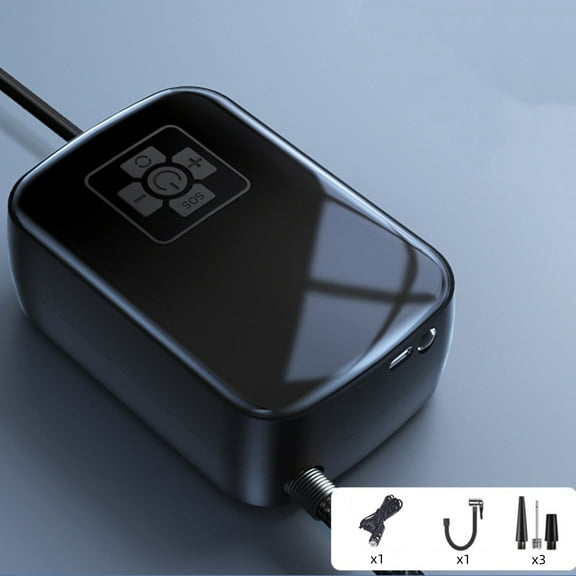 Tgbvmt Wireless Car Tire Inflator Pump, Portable 12V Tire Pump with LED Display, Fast Inflation for Tires and Balls, USB Rechargeable with Emergency Light for Roadside Assistance