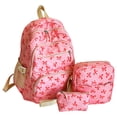 thumbnail image 1 of Tgbvmt Women's Three-Piece Bowknot Handbag Set Nylon Backpack Shoulder Bag Tote Large-Capacity Feminine Bow Decoration Versatile Storage Set For Work Shopping Travel Formal Casual Outfit Accessory, 1 of 5