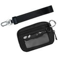 thumbnail image 1 of Tgbvmt Women's Waterproof Nylon Wristlet Zip Card Case with ID Window Multi-Functional Keychain Wallet Lightweight Compact 3 Zippered Pockets for Travel Shopping Credit Cards ID Keys Small Valuables, 1 of 1