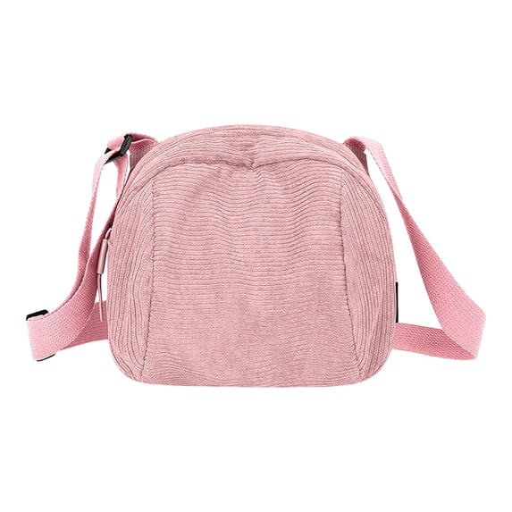 Tgbvmt Womens Corduroy Casual Crossbody Bag 8.27 In Soft Textured Large Capacity Adjustable Shoulder Strap Organizer For Daily Commute Shopping Outdoor Travel Home Fashion Decor Bags