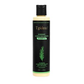 Tgideas Organic Rosemary Shampoo with Hydrolyzed Keratin, Volumizing Formula for Visibly Fuller Hair, 7.4 fl oz