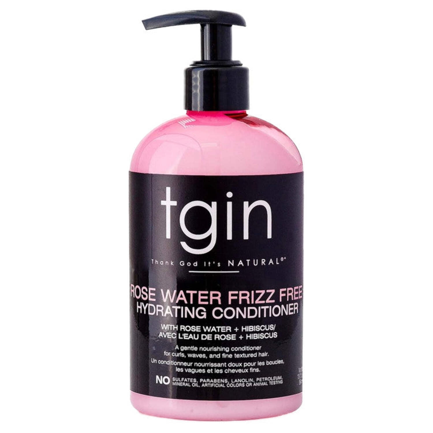 TGIN Rose Water Leave-In Conditioner – Hydration Frizz Control, 13 fl oz