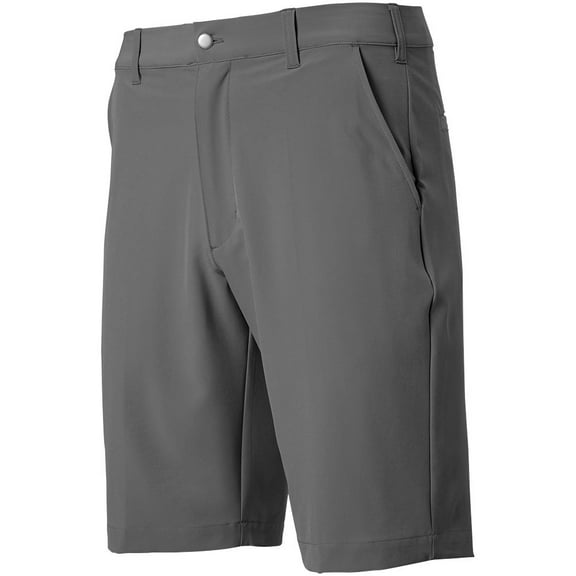 TGW Men's Flat Front Stretch Waist Performance 11.25In Golf Shorts for Golfing Charcoal 30