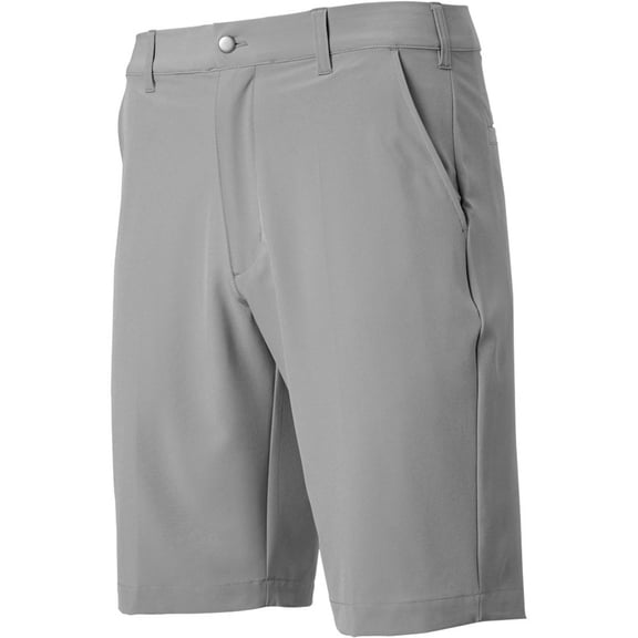 TGW Men's Flat Front Stretch Waist Performance 11.25In Golf Shorts for Golfing Grey 35