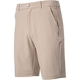 thumbnail image 1 of TGW Men's Flat Front Stretch Waist Performance 11.25In Golf Shorts for Golfing Khaki 38, 1 of 2